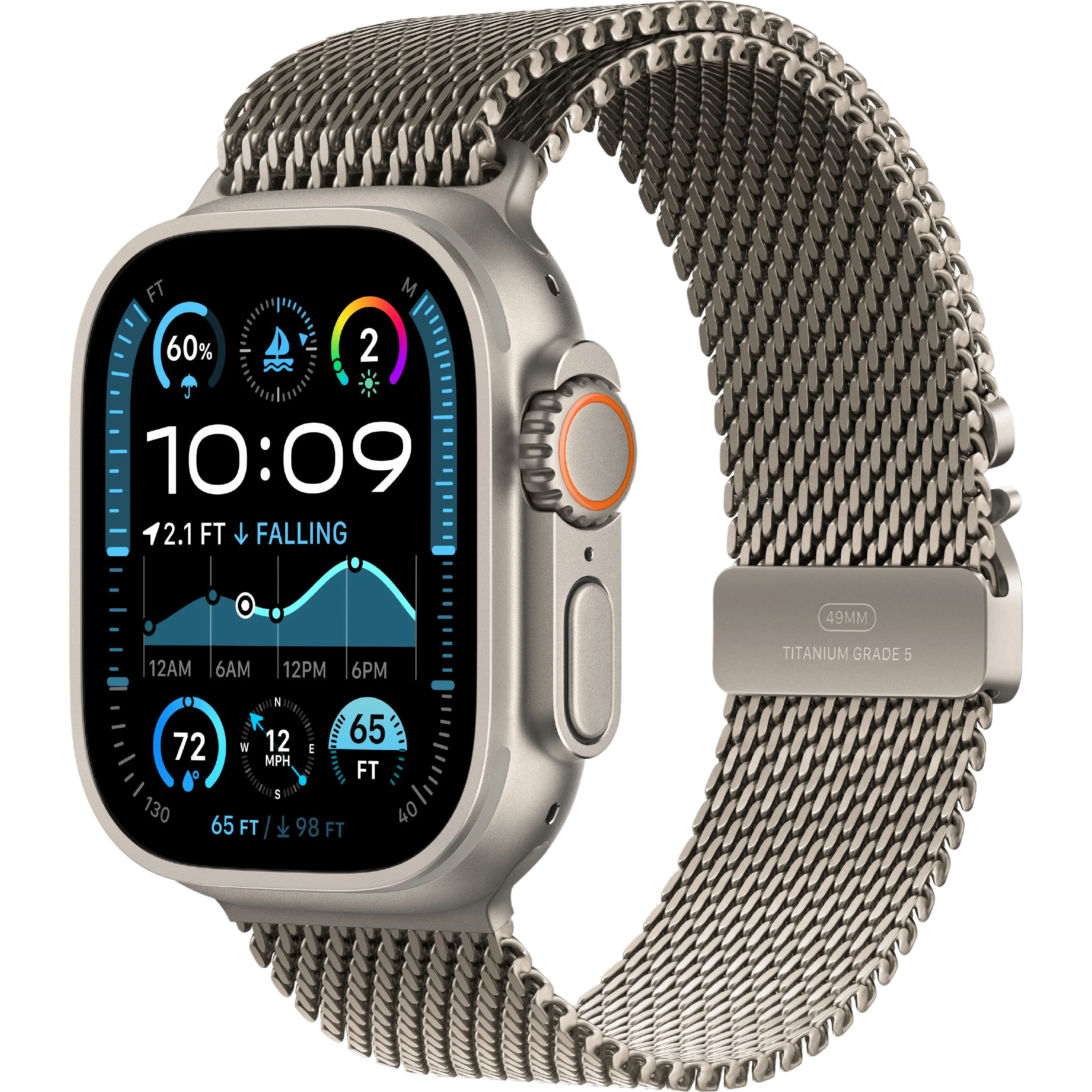 Apple Watch Ultra Correa Titanium Milanese Loop - Image 4
