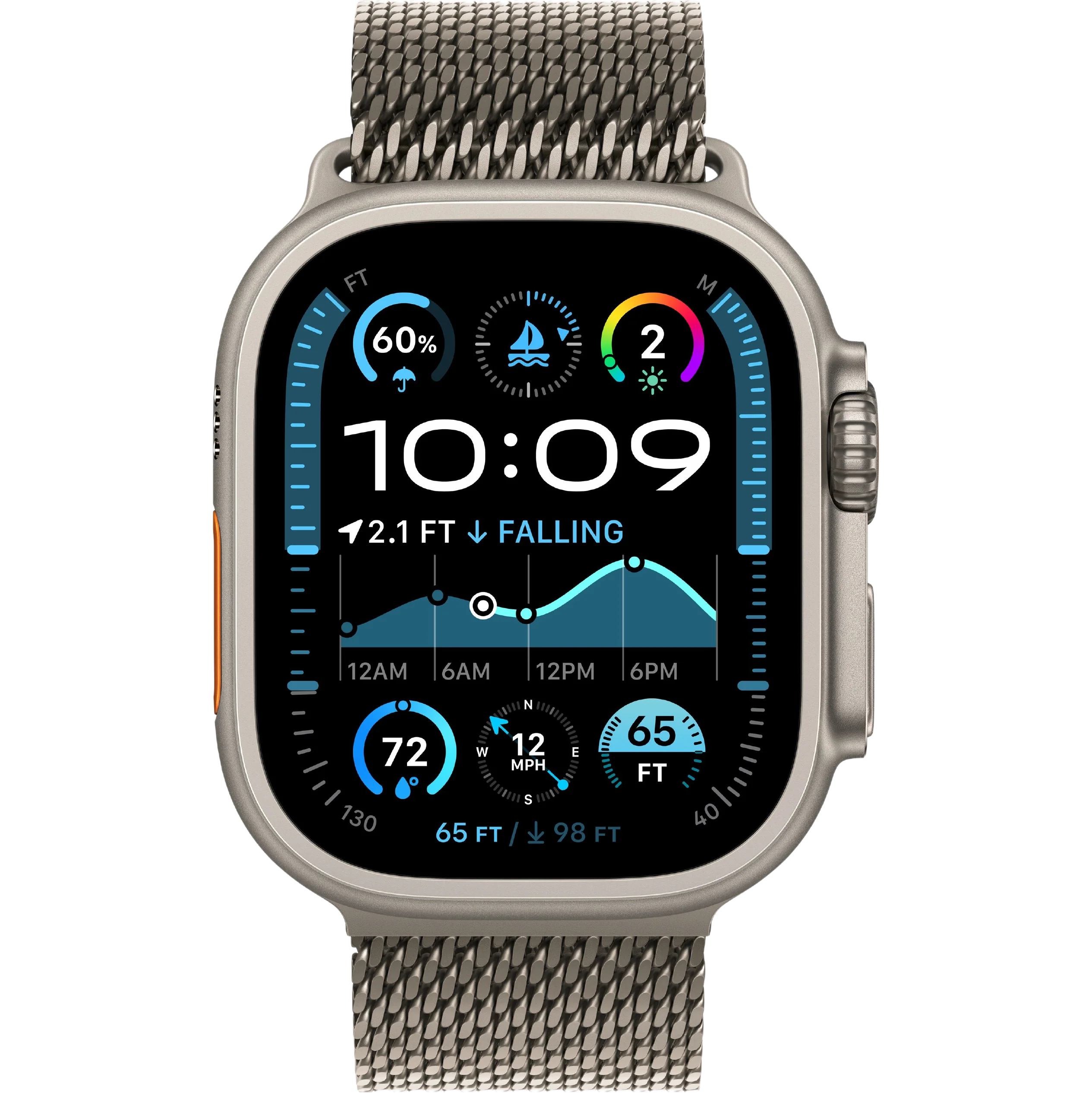 Apple Watch Ultra Correa Titanium Milanese Loop - Image 5