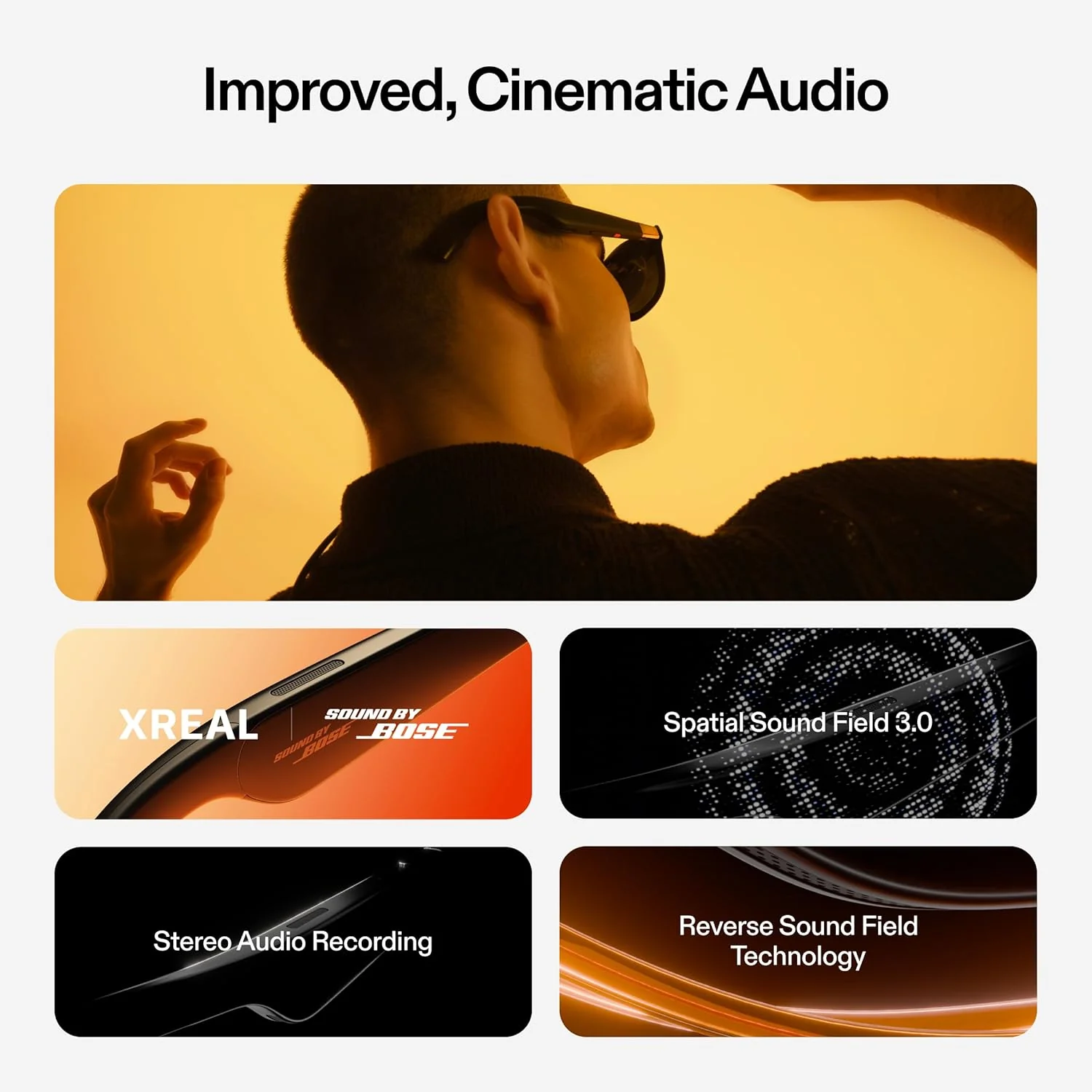 XREAL - Lentes AR ONE Pantalla Virtual 147" Micro-OLED con Chip X1 y Sonido Bose - Image 3